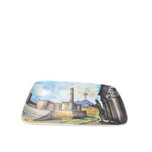 Italain Pompei Ceramic Signed Handpainted Wall Tray Platter SKu 9529